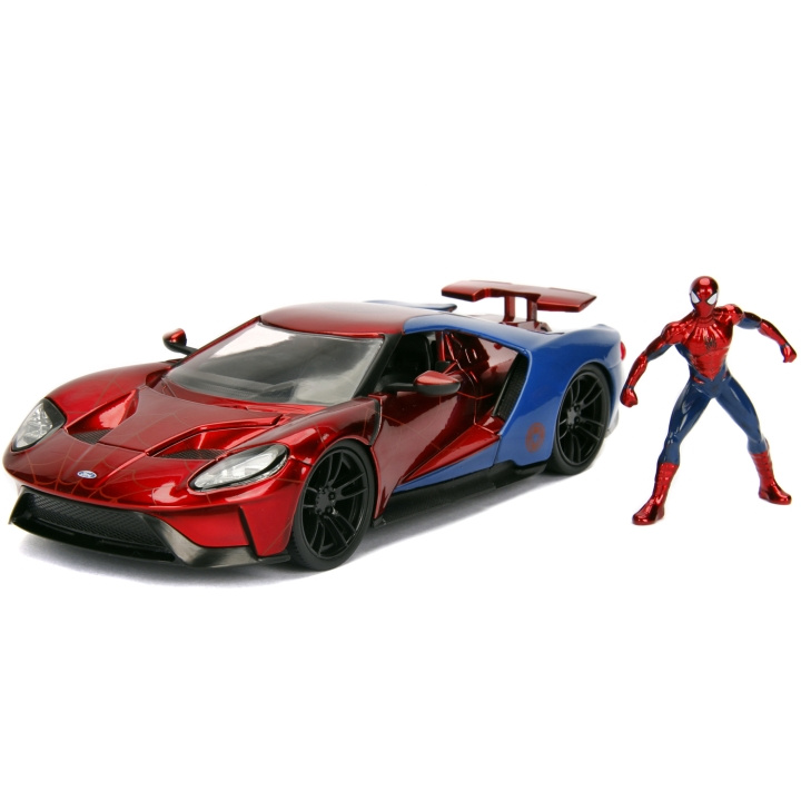 Jada Toys Marvel Spiderman 2017 Ford GT 1:24 i gruppen LEKER, BARN OG BABY / Leker / Lekebiler hos TP E-commerce Nordic AB (C00873)