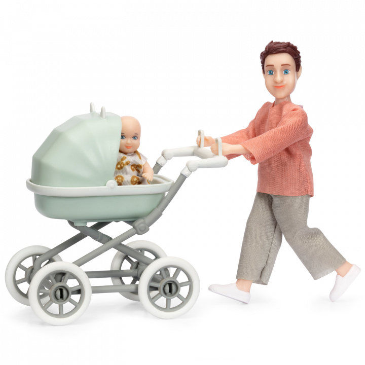 Lundby Dukke med baby og barnevogn i gruppen LEKER, BARN OG BABY / Leker / Dukker & tilbehør hos TP E-commerce Nordic AB (C00902)