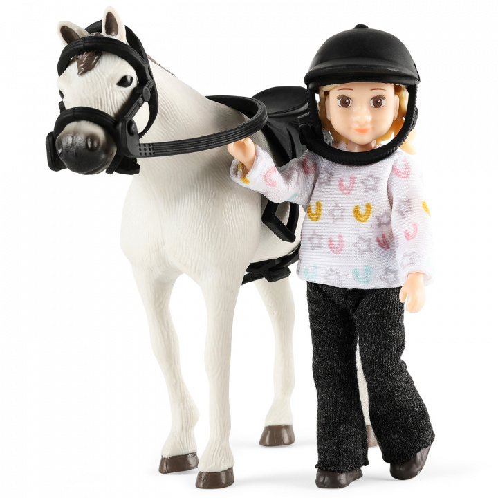 Lundby Dukkesett med hest 608090 i gruppen LEKER, BARN OG BABY / Leker / Dukker & tilbehør hos TP E-commerce Nordic AB (C00906)