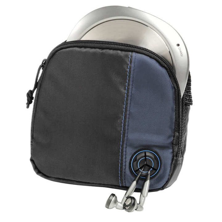 Hama CD-player Bag incl. 3x CDs Black/Blue i gruppen Elektronikk / Lagringsmedia / CD/DVD/BD-plater / CD/DVD-oppbevaring hos TP E-commerce Nordic AB (C01409)