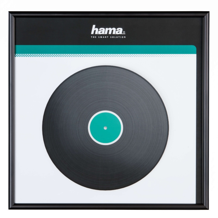 HAMA Ramme for LP-plate Aluminium Svart 31.5x31.5cm i gruppen Elektronikk / Lagringsmedia / CD/DVD/BD-plater / CD/DVD-oppbevaring hos TP E-commerce Nordic AB (C01440)
