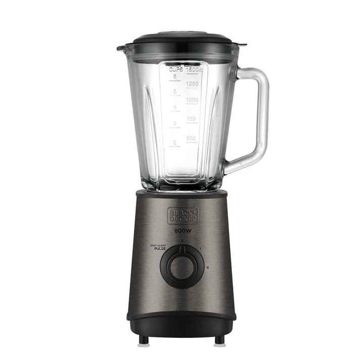 BLACK+DECKER Blender 800W Børstet stål i gruppen HJEM, HUS OG HAGE / Husholdningsapparater / Matprosessorer og kjøkkenassistenter / Miksere og blendere hos TP E-commerce Nordic AB (C01487)