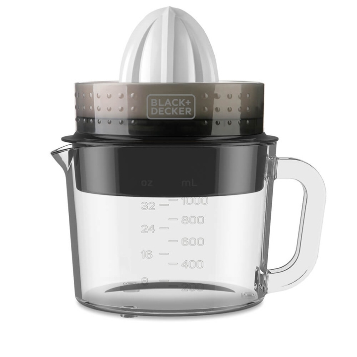 BLACK+DECKER Sitruspresse 1L Brushed 30w i gruppen HJEM, HUS OG HAGE / Husholdningsapparater / Vann og juice / Juicepresser hos TP E-commerce Nordic AB (C01491)