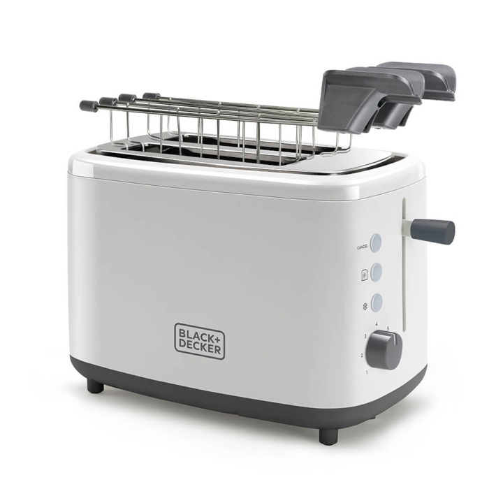 BLACK+DECKER Brødrister 2-Skiver Hvit i gruppen HJEM, HUS OG HAGE / Husholdningsapparater / Brødristere og toastjern / Brødristere hos TP E-commerce Nordic AB (C01501)