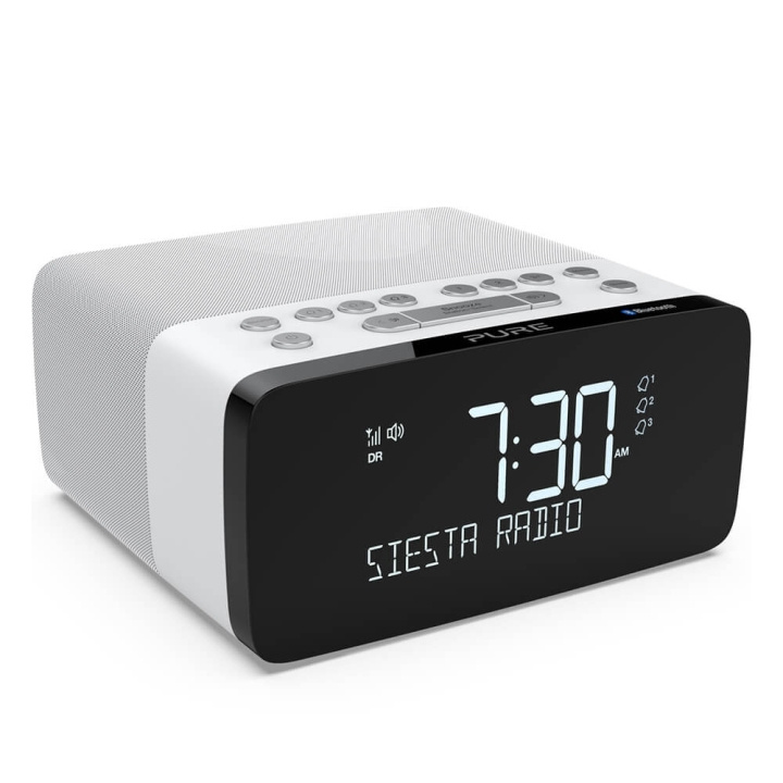 Pure FM/DAB/DAB+/BT/Qi Siesta Charge Klokkeradio Polar i gruppen Elektronikk / Lyd & Bilde / Hjemmekino, HiFi og bærbar / Radio & Vekkerklokker / Klokke Radio hos TP E-commerce Nordic AB (C01538)