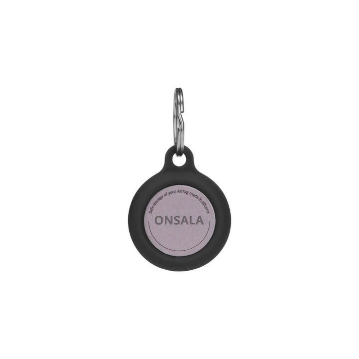Onsala Airtag Holder Silikon Svart med Nøkkelring i gruppen SMARTTELEFON & NETTBRETT / Annet tilbehør / Annet hos TP E-commerce Nordic AB (C01542)