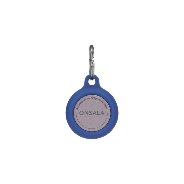 Onsala Airtag Holder Silicone Blue with Keyring i gruppen SMARTTELEFON & NETTBRETT / Annet tilbehør / Annet hos TP E-commerce Nordic AB (C01543)