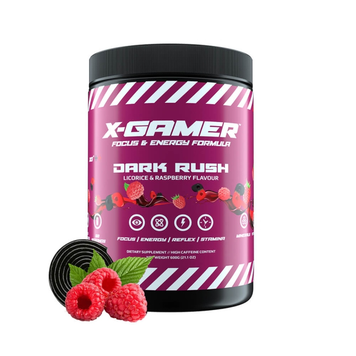 X-Gamer X-Tubz Dark Rush 60porsjoner - 600g i gruppen Datautstyr / GAMING / Energidrikke for gamere hos TP E-commerce Nordic AB (C01566)