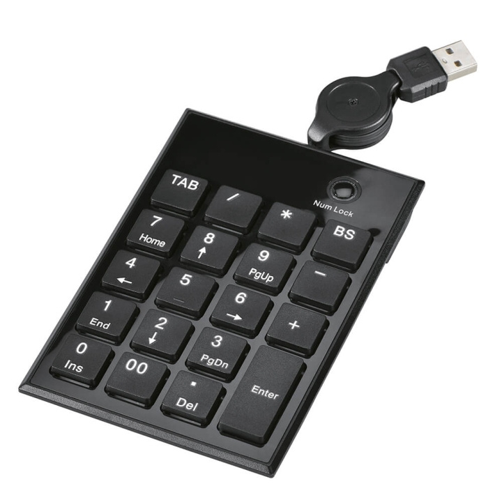 Hama Tangentbord Numeriskt SK140 Svart i gruppen Datautstyr / Mus & Tastatur / Tastatur / Kablede hos TP E-commerce Nordic AB (C01571)