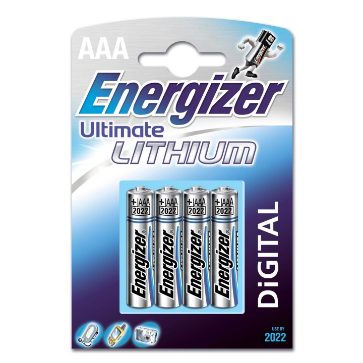 ENERGIZER Ultim Lithium AAA 4p LR03 i gruppen Elektronikk / Batterier & Ladere / Batterier / AAA hos TP E-commerce Nordic AB (C01574)