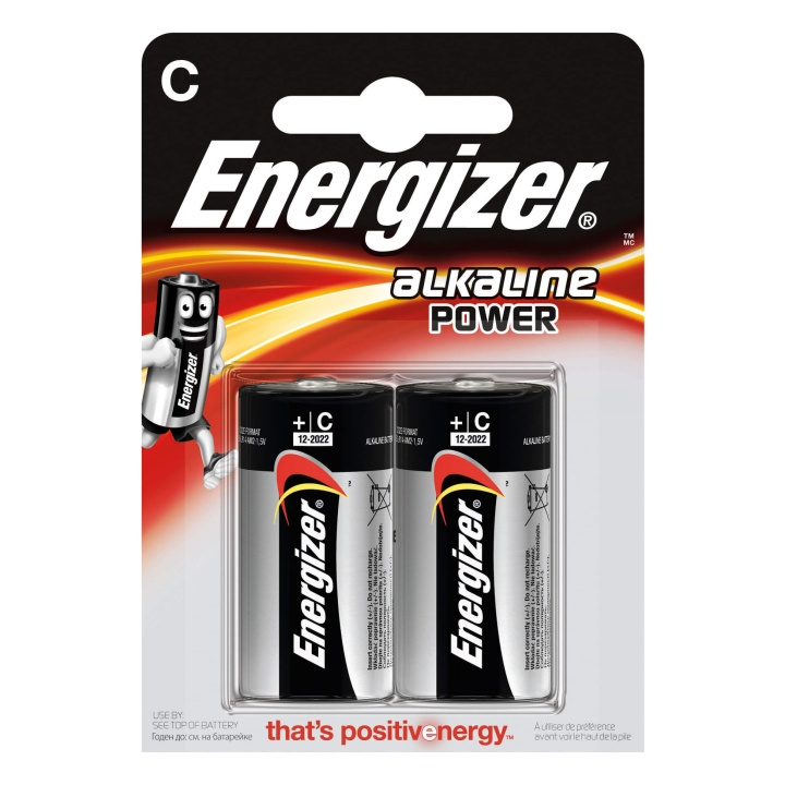 Energizer Batteri C/LR14 Alkaline Power 2-pak i gruppen Elektronikk / Batterier & Ladere / Batterier / Andre hos TP E-commerce Nordic AB (C01578)