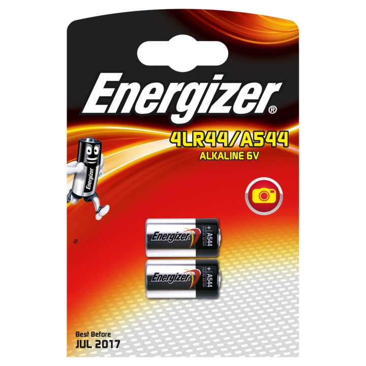 Energizer Batteri 4LR44/A544 Alkaline 2-pak i gruppen Elektronikk / Batterier & Ladere / Batterier / Andre hos TP E-commerce Nordic AB (C01580)
