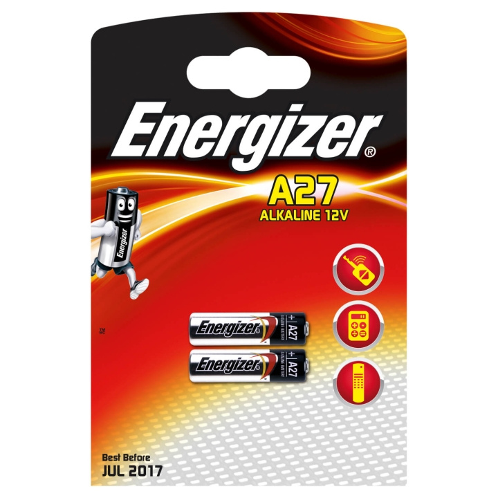 Energizer Batteri A27 Alkaline 2-pak i gruppen Elektronikk / Batterier & Ladere / Batterier / Andre hos TP E-commerce Nordic AB (C01581)