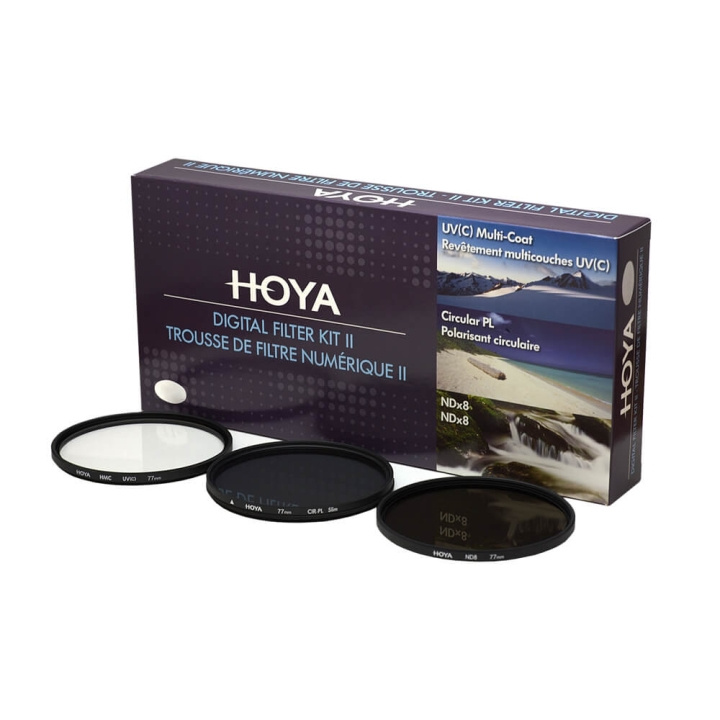 Hoya Filterkit UV(C) Pol.Circ. NDx8 62mm i gruppen Elektronikk / Foto og video / Fotograferingsutstyr / Kamerafilter / Polariserende filtre hos TP E-commerce Nordic AB (C01708)