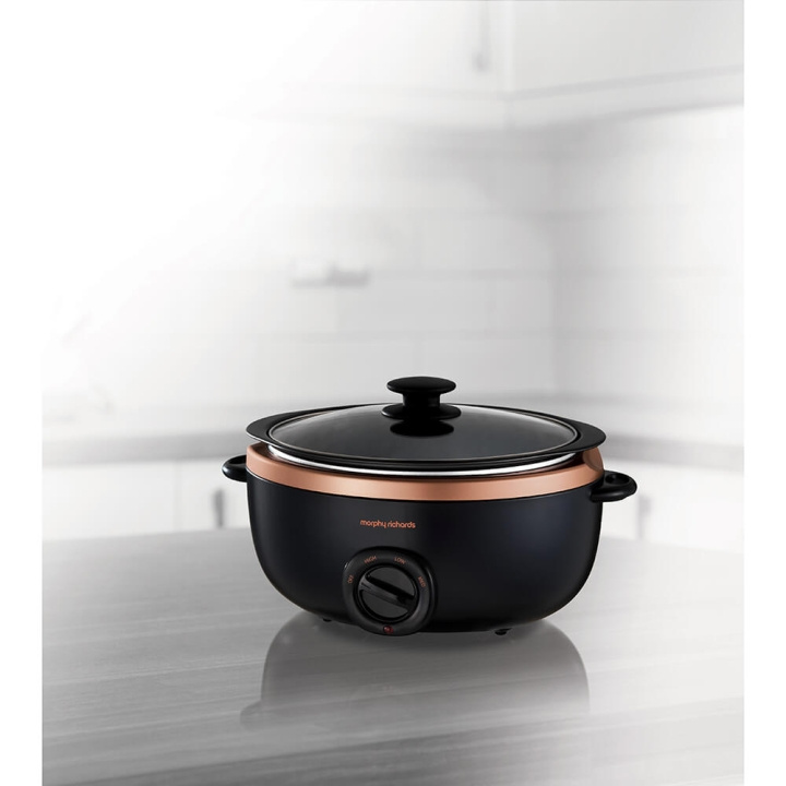 Slow Cooker Rosegold 6,5L i gruppen HJEM, HUS OG HAGE / Husholdningsapparater / Slowcookers hos TP E-commerce Nordic AB (C01742)