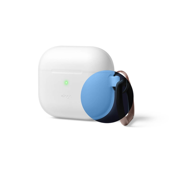 Elago AirPod 3 Hang Silikoneetui Nightglow Blå i gruppen Elektronikk / Lyd & Bilde / Hodetelefoner & Tilbehør / Tilbehør hos TP E-commerce Nordic AB (C01822)