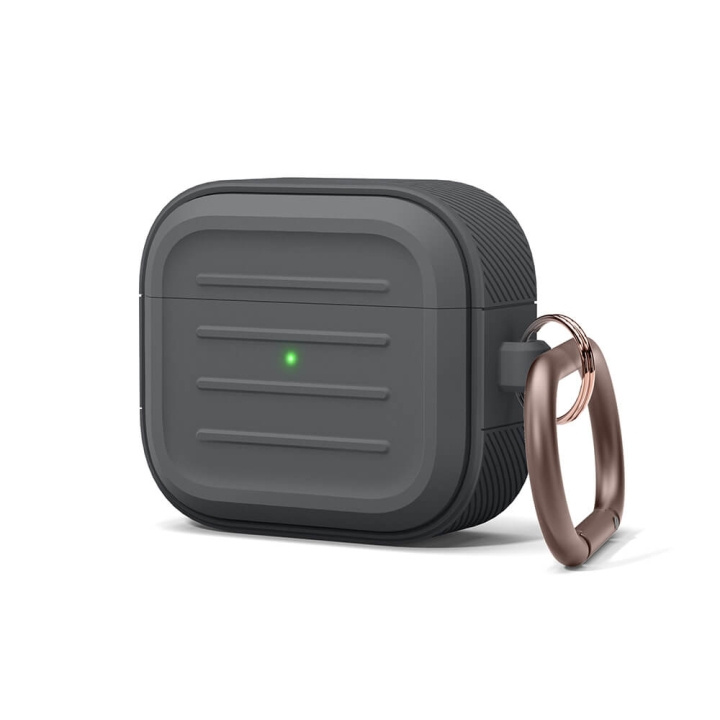 Elago AirPods 3 Armor Etui Mørkegrå i gruppen Elektronikk / Lyd & Bilde / Hodetelefoner & Tilbehør / Tilbehør hos TP E-commerce Nordic AB (C01827)