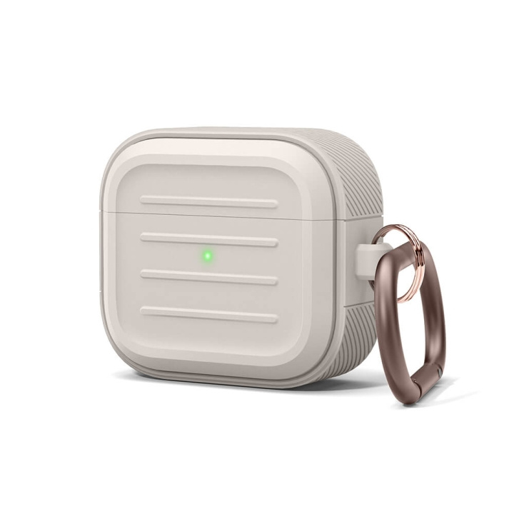 Elago AirPod 3 Armor Hang Case Stone i gruppen Elektronikk / Lyd & Bilde / Hodetelefoner & Tilbehør / Tilbehør hos TP E-commerce Nordic AB (C01828)