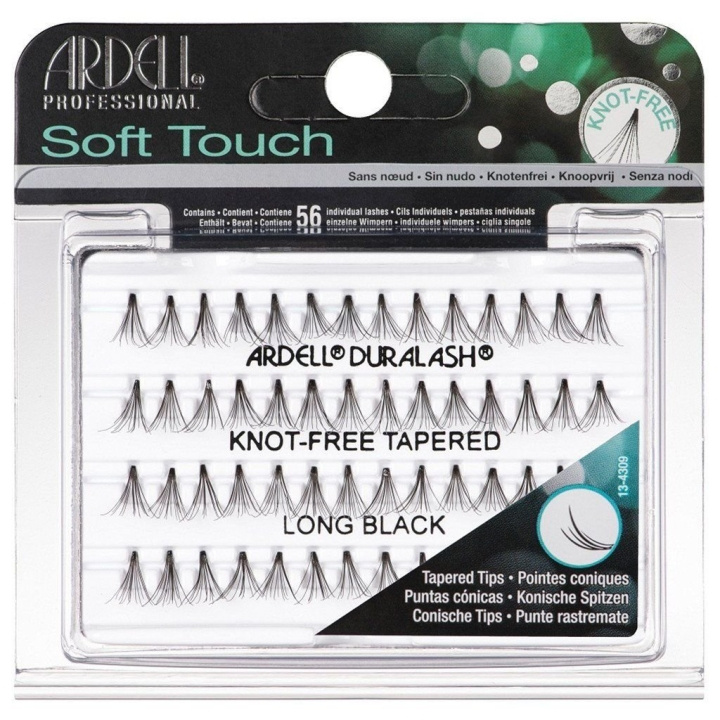 Ardell Soft Touch Individual Knot-Free Tapered Long Black i gruppen HELSE OG SKJØNNHET / Makeup / Øyne og øyebryn / Løsvipper hos TP E-commerce Nordic AB (C01970)