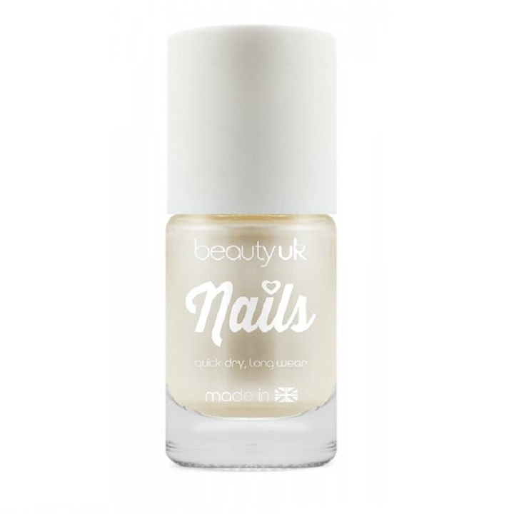 Beauty UK Candy Pearl Nail Polish - Vit i gruppen HELSE OG SKJØNNHET / Manikyr/pedikyr / Neglelakk hos TP E-commerce Nordic AB (C02031)