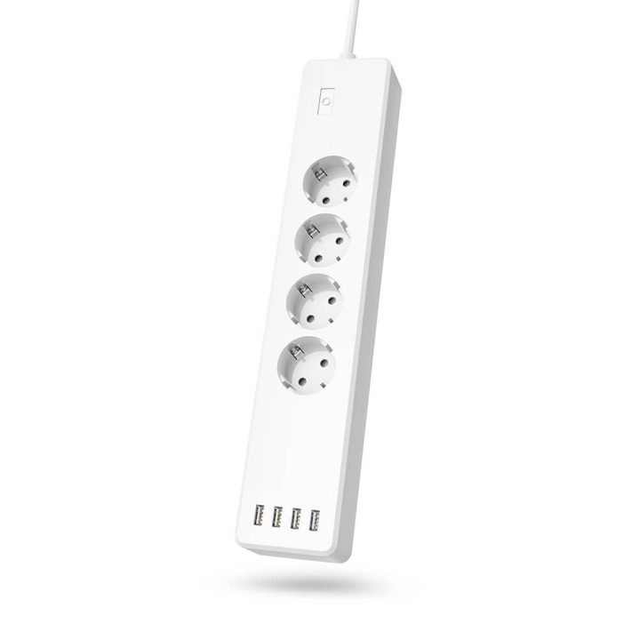 Hama WiFi Power strip 4-way Overload Protection i gruppen HJEM, HUS OG HAGE / El og belysning / Grenuttak hos TP E-commerce Nordic AB (C02190)