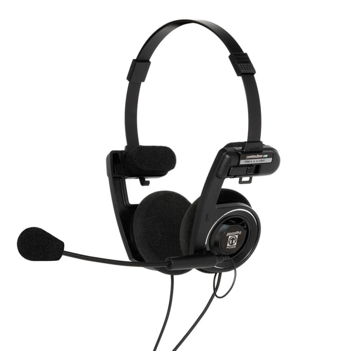 Koss Hodetelefon PortaPro Communication Headset On-Ear Mic Sort i gruppen Datautstyr / Datamaskin Tilbehør / Headset hos TP E-commerce Nordic AB (C02222)