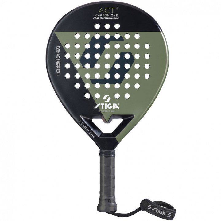 Stiga ACT Padelracket Svart/Grön i gruppen SPORT, FRITID & HOBBY / Sportsutstyr / Padelracket hos TP E-commerce Nordic AB (C02282)