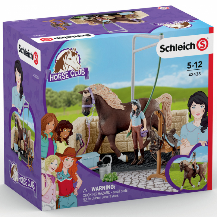 Schleich Vaskeplass m. Horse Club Emily & Luna 42438 i gruppen LEKER, BARN OG BABY / Leker / Figurer, miniatyrer og tilbehør hos TP E-commerce Nordic AB (C02404)