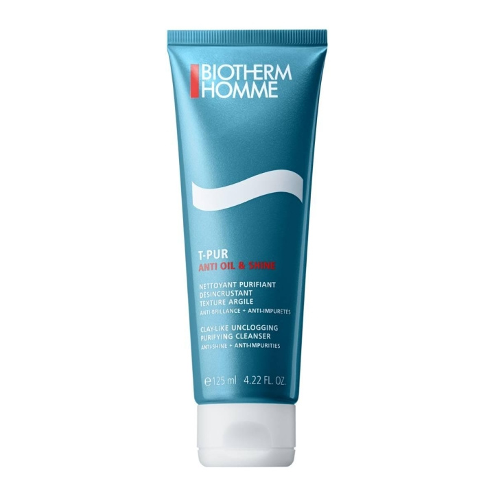 Biotherm Homme T-Pur Anti-Oil & Shine Purifying Cleanser 125 ml i gruppen HELSE OG SKJØNNHET / Hudpleie / Ansikt / Rengjøring hos TP E-commerce Nordic AB (C02485)