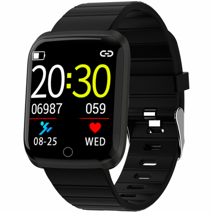 Denver Bluetooth Smart Watch, Svart i gruppen SPORT, FRITID & HOBBY / Smartwatch og Aktivitetsmålere / Smartwatches hos TP E-commerce Nordic AB (C02541)