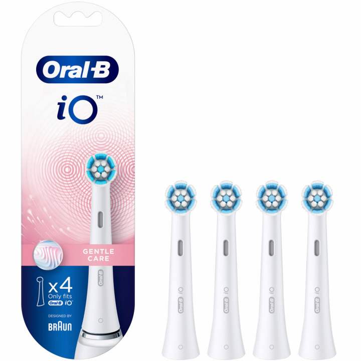 Oral B Børstehode iO Gentle Care 4 stk i gruppen HELSE OG SKJØNNHET / Munnpleie / Elektriske tannbørster tilbehør hos TP E-commerce Nordic AB (C02695)