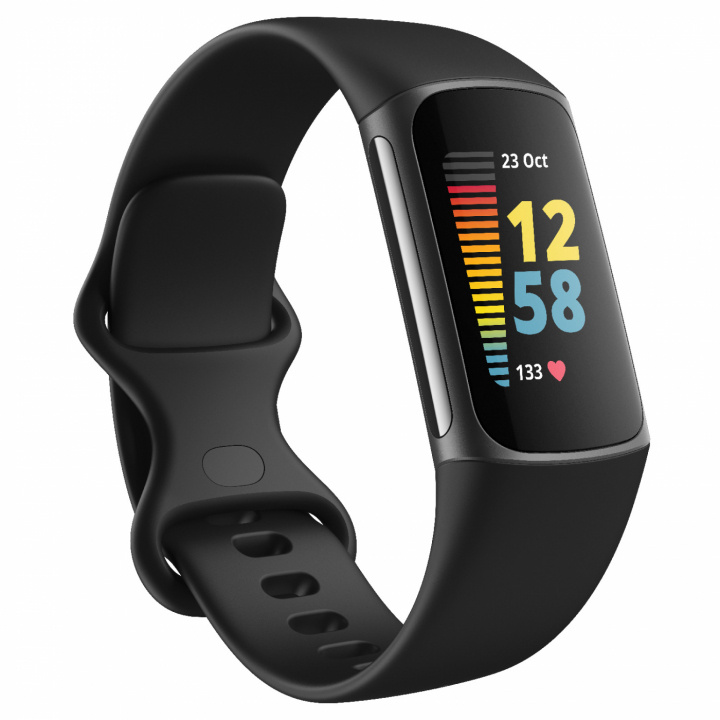 Fitbit Charge 5, svart/grafitt i gruppen SPORT, FRITID & HOBBY / Smartwatch og Aktivitetsmålere / Aktivitetsmålere hos TP E-commerce Nordic AB (C02750)