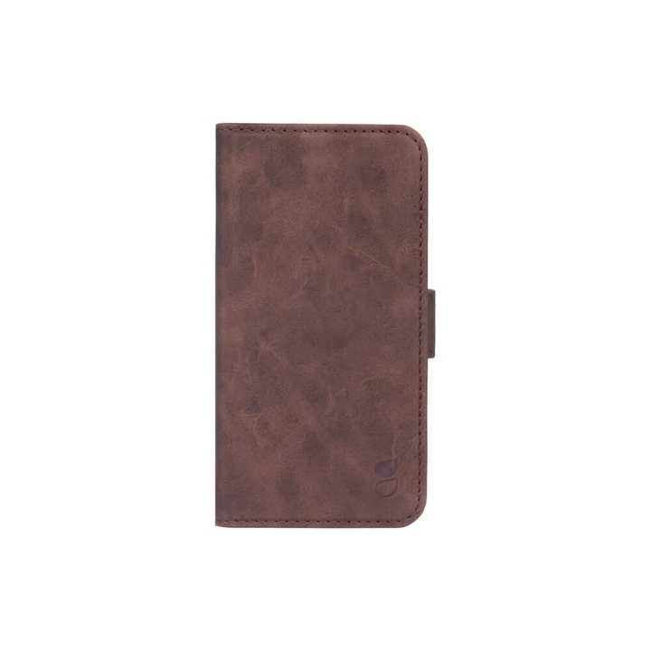 Gear Mobile Wallet Brown Nubuck PU iPhone 12 / 12 Pro i gruppen SMARTTELEFON & NETTBRETT / Mobilbeskyttelse / Apple / iPhone 12 / Flippdeksel hos TP E-commerce Nordic AB (C02799)