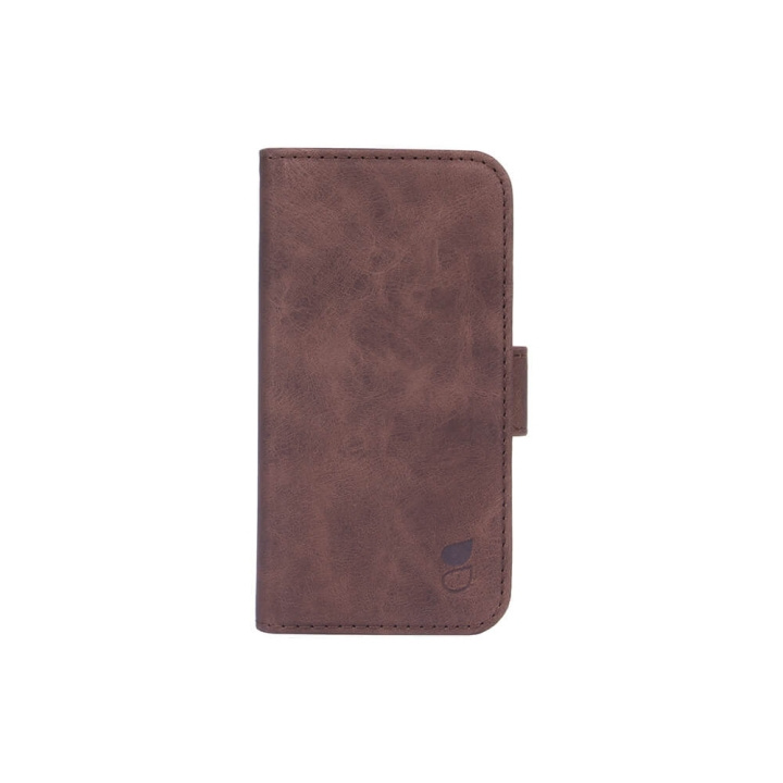 Gear Mobile Wallet Brown Nubuck PU iPhone 12 Mini i gruppen SMARTTELEFON & NETTBRETT / Mobilbeskyttelse / Apple / iPhone 12 Mini / Flippdeksel hos TP E-commerce Nordic AB (C02800)