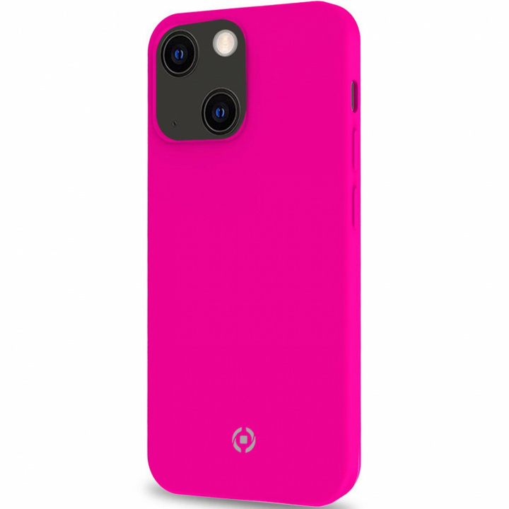 Celly Cromo Mykt gummideksel iPhone 13 Fluorrosa i gruppen SMARTTELEFON & NETTBRETT / Mobilbeskyttelse / Apple / iPhone 13 / Deksel hos TP E-commerce Nordic AB (C02813)