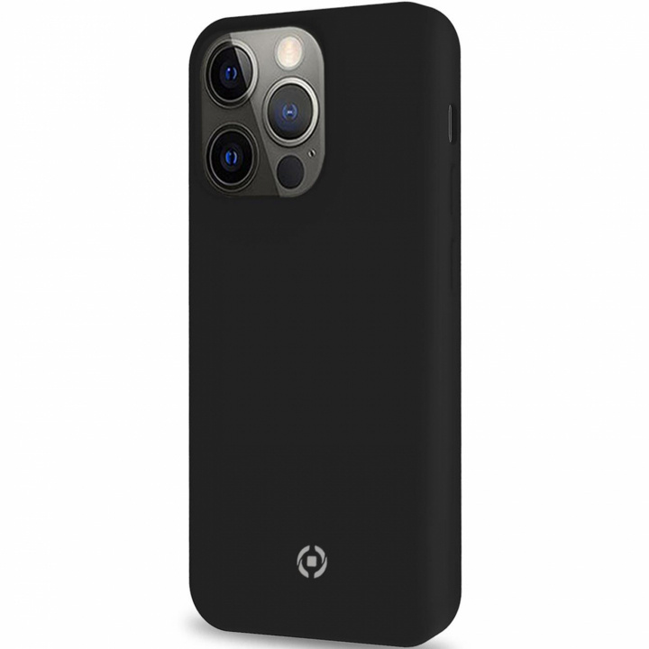Celly Cromo Soft rubber case iPhone 13 Pro, Black i gruppen SMARTTELEFON & NETTBRETT / Mobilbeskyttelse / Apple / iPhone 13 Pro / Deksel hos TP E-commerce Nordic AB (C02815)