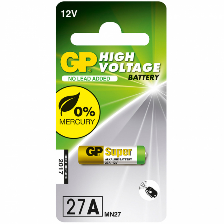 GP 27A / 37AF / MN27 12V 1-pk i gruppen Elektronikk / Batterier & Ladere / Batterier / Andre hos TP E-commerce Nordic AB (C02827)