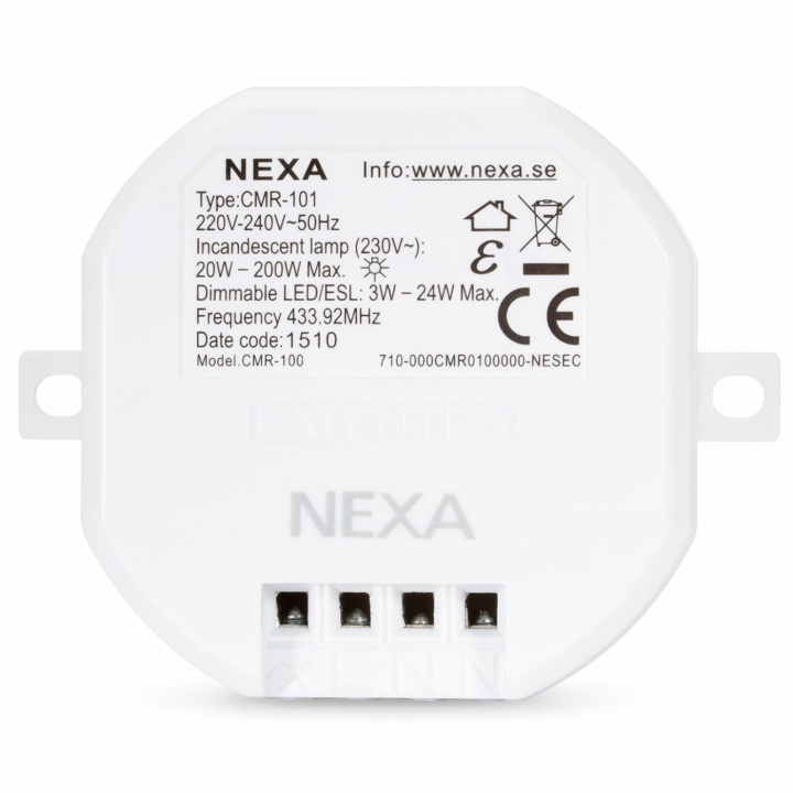 Nexa CMR-101 Dimmer-mottaker i gruppen HJEM, HUS OG HAGE / El og belysning / Elinstallasjon / Tilbehør hos TP E-commerce Nordic AB (C02829)