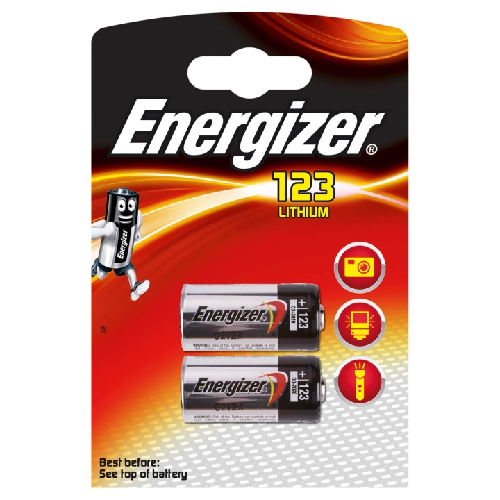 Energizer Batteri CR123 Lithium 2-pak i gruppen Elektronikk / Batterier & Ladere / Batterier / Andre hos TP E-commerce Nordic AB (C02959)