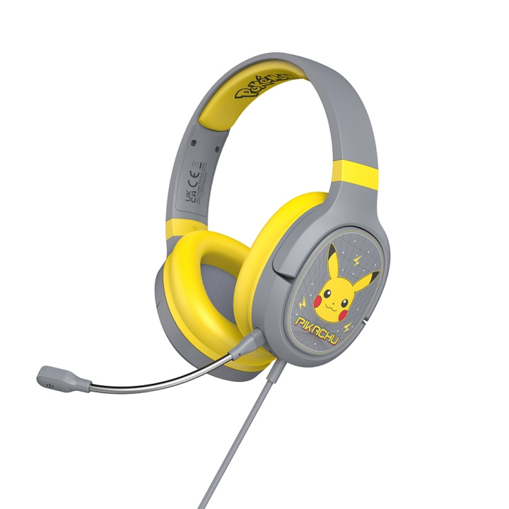 Pokemon Pikachu Gaming-Headset, Over Ear, Bom-mikrofon i gruppen Datautstyr / GAMING / Headset hos TP E-commerce Nordic AB (C02977)