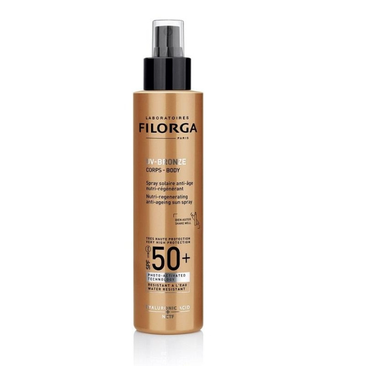 Filorga Uv-Bronze Body Sun Spray, solbeskyttelsesfaktor SPF50+ 150 ml i gruppen HELSE OG SKJØNNHET / Hudpleie / Soling / Solkrem hos TP E-commerce Nordic AB (C03084)