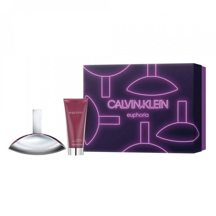 Giftset Calvin Klein Euphoria Edp 100ml + Body lotion 100ml i gruppen HELSE OG SKJØNNHET / Gavesett / Gavesett for henne hos TP E-commerce Nordic AB (C03353)