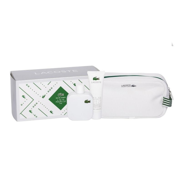 Giftset Lacoste Eau De Lacoste Blanc Edt 100ml + Shower Gel 50ml + Pouch i gruppen HELSE OG SKJØNNHET / Gavesett / Gavesett for ham hos TP E-commerce Nordic AB (C03365)