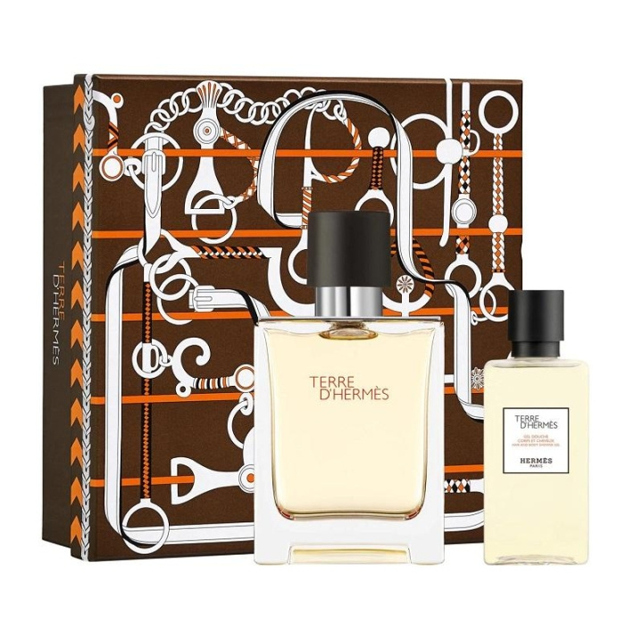 Giftset Hermes Terre d\'Hermes Edt 100ml + Shower Gel 80ml i gruppen HELSE OG SKJØNNHET / Duft og parfyme / Parfyme / Parfyme for han hos TP E-commerce Nordic AB (C03391)