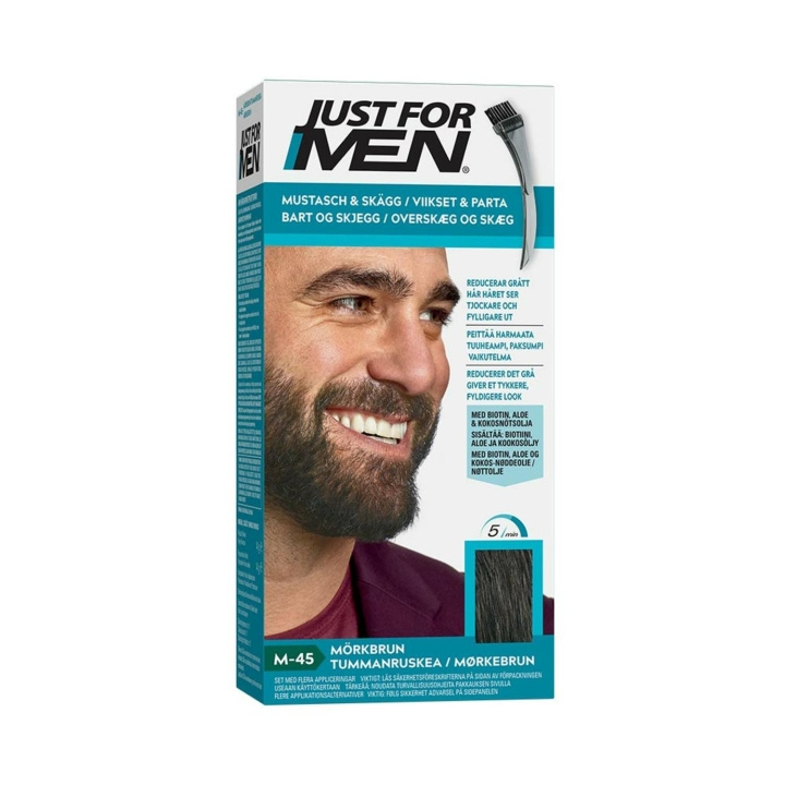 Just for men Bart og skjegg - mørkebrun M45 i gruppen HELSE OG SKJØNNHET / Hår & styling / Skjeggpleie / Skjeggfarge hos TP E-commerce Nordic AB (C03657)
