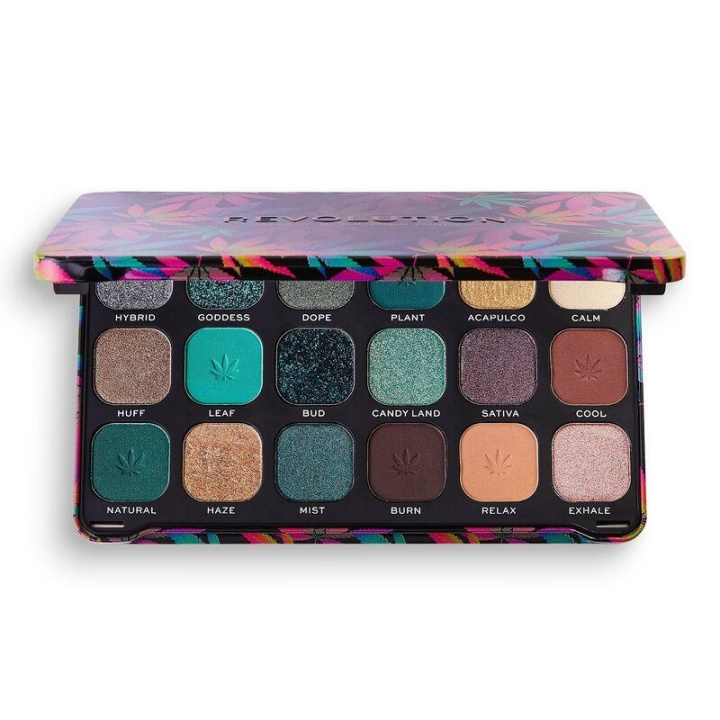 Makeup Revolution Forever Flawless Chilled with Cannabis Sativa Palette i gruppen HELSE OG SKJØNNHET / Makeup / Øyne og øyebryn / Øyeskygger hos TP E-commerce Nordic AB (C03682)