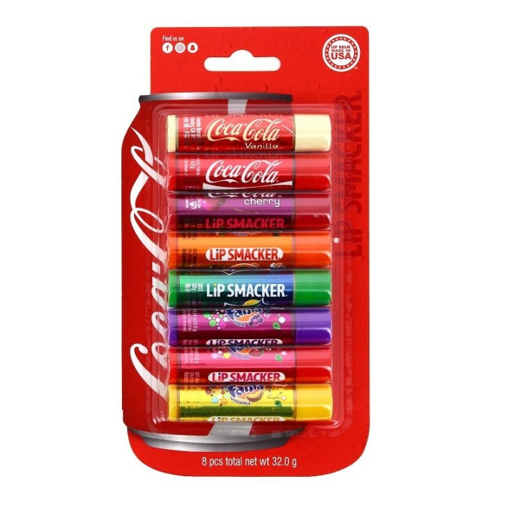 Lip Smacker Coca-Cola Party Pack 8 stk i gruppen HELSE OG SKJØNNHET / Makeup / Lepper / Leppepomade hos TP E-commerce Nordic AB (C03683)