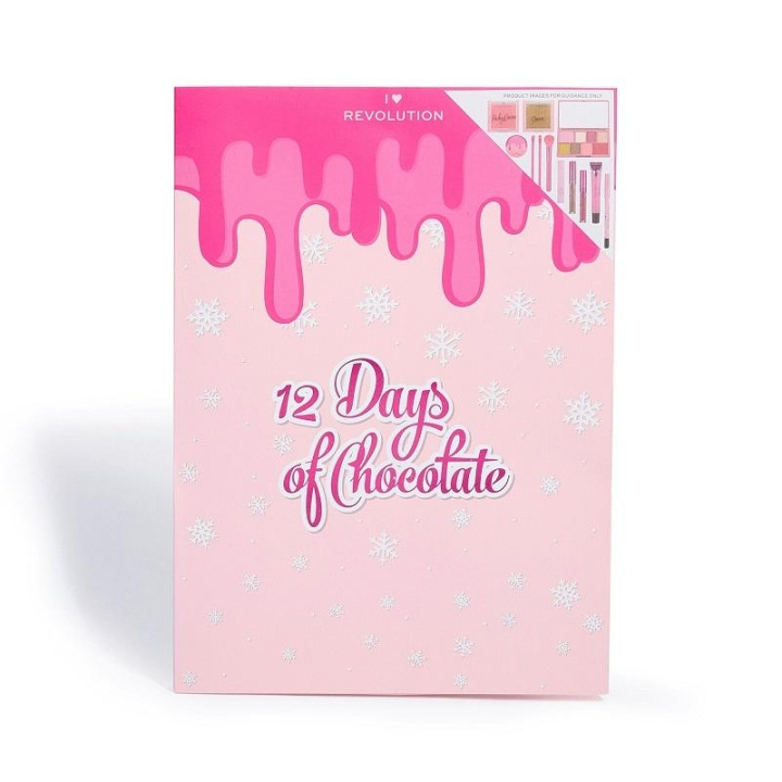 Makeup Revolution 12 dager med sjokoladeadventskalender i gruppen HELSE OG SKJØNNHET / Makeup / Verktøy og sminkesett / Sminkesett hos TP E-commerce Nordic AB (C03693)