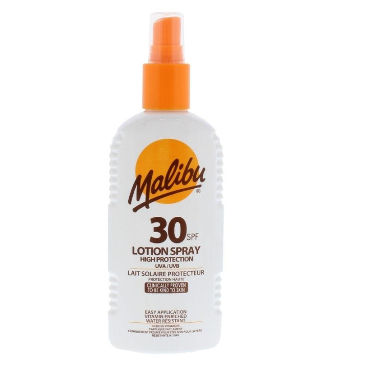 Malibu Lotion Spray SPF30 200ml i gruppen HELSE OG SKJØNNHET / Hudpleie / Soling / Solkrem hos TP E-commerce Nordic AB (C03717)