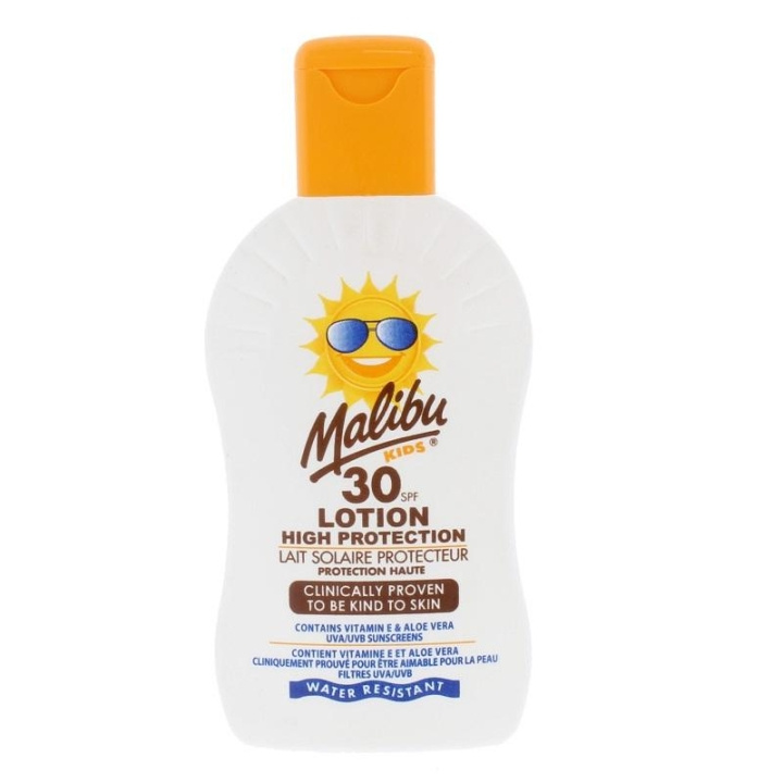 Malibu Kids Sun Lotion SPF30 200 ml i gruppen HELSE OG SKJØNNHET / Hudpleie / Soling / Solkrem hos TP E-commerce Nordic AB (C03718)